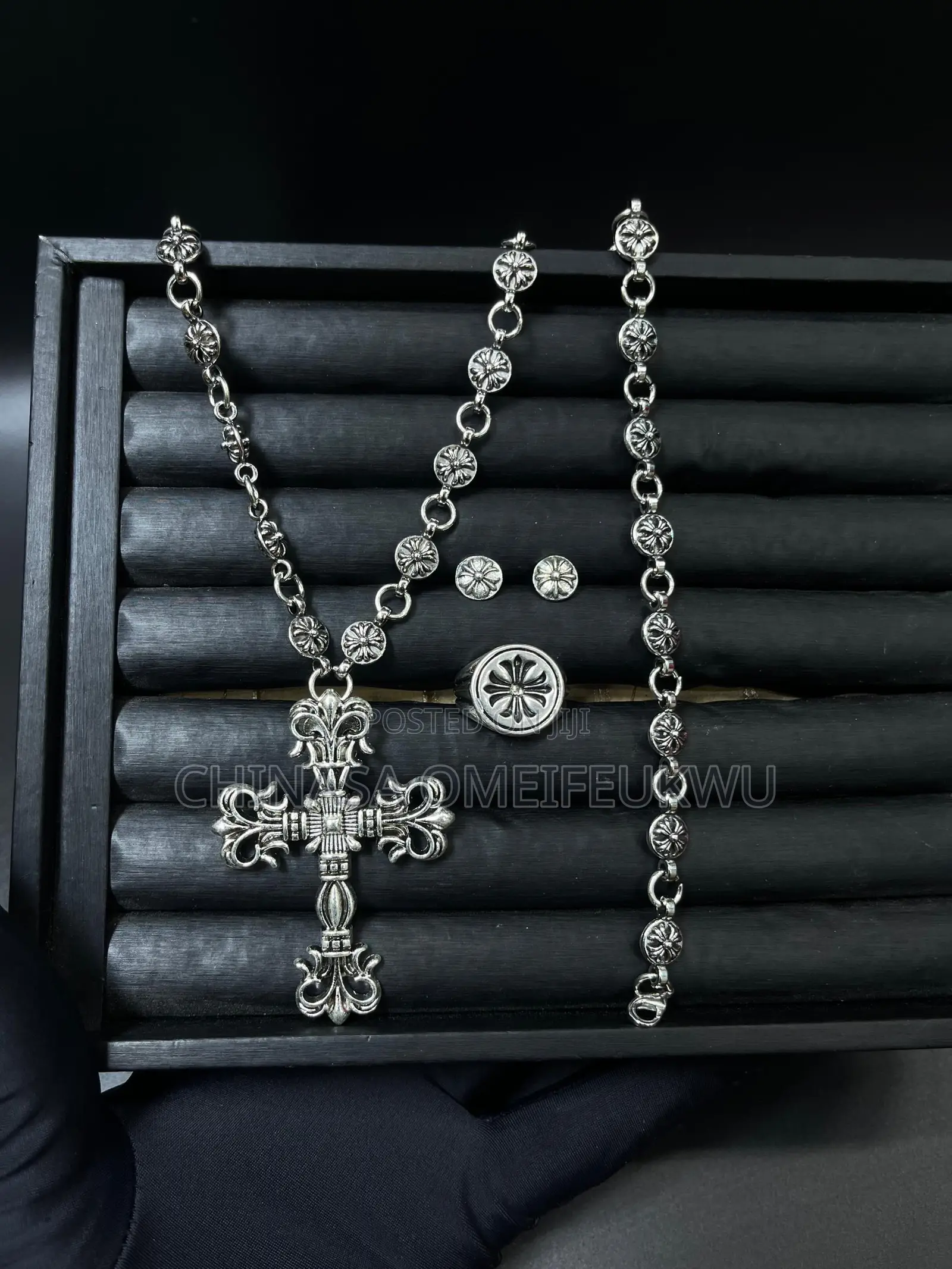 Chrome Necklace Set