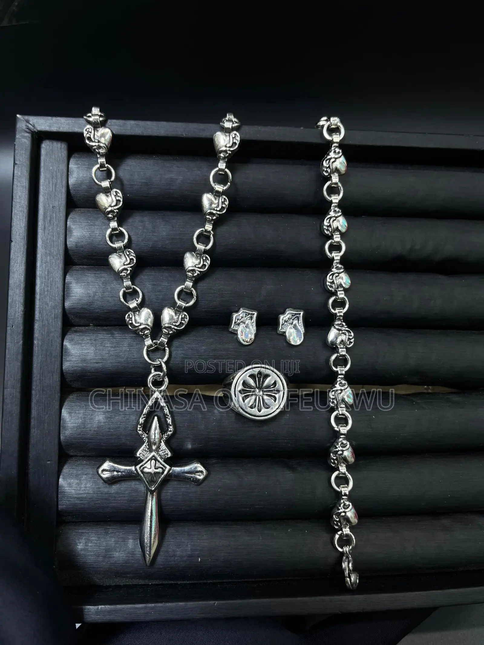 Chrome Necklace Set