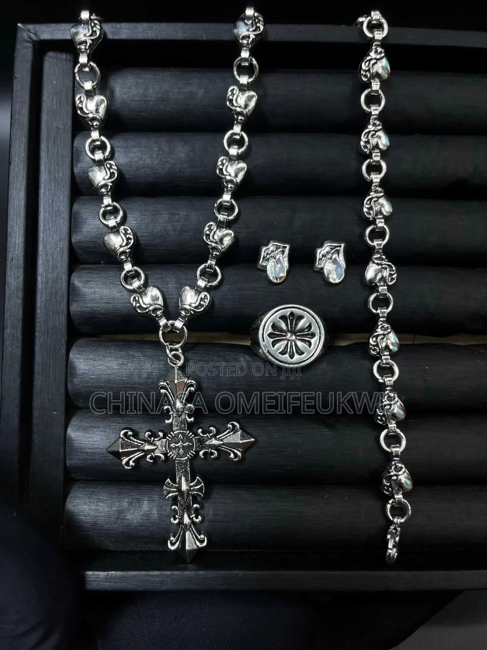 Chrome Necklace Set