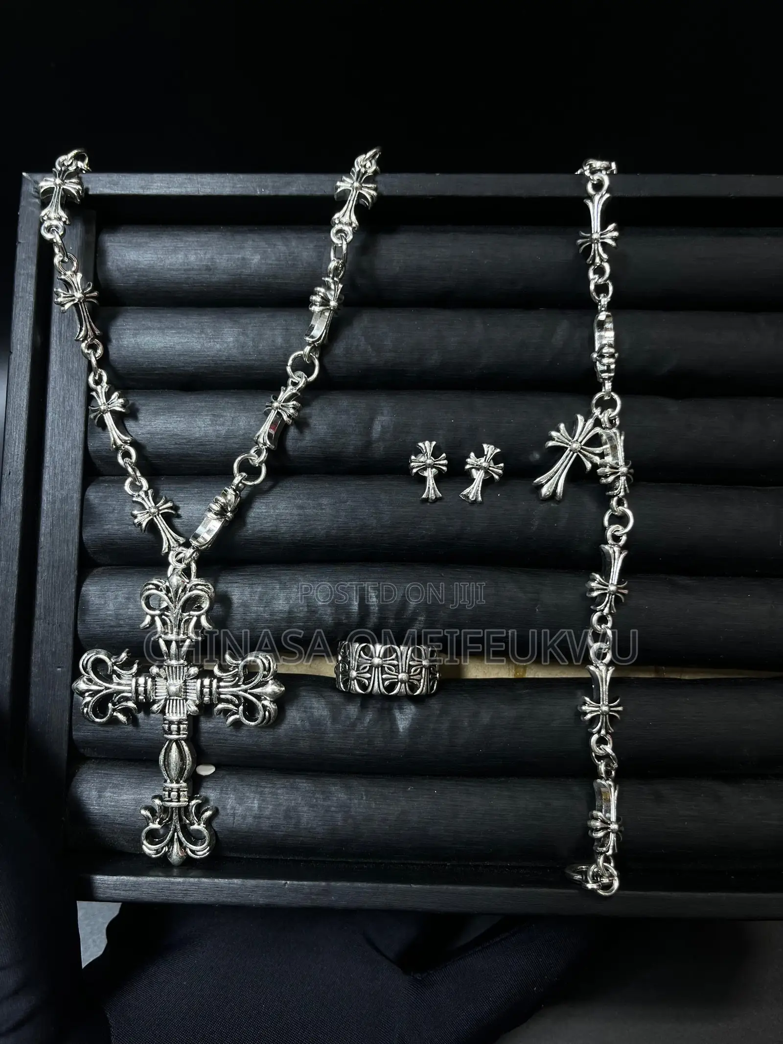 Chrome Necklace Set
