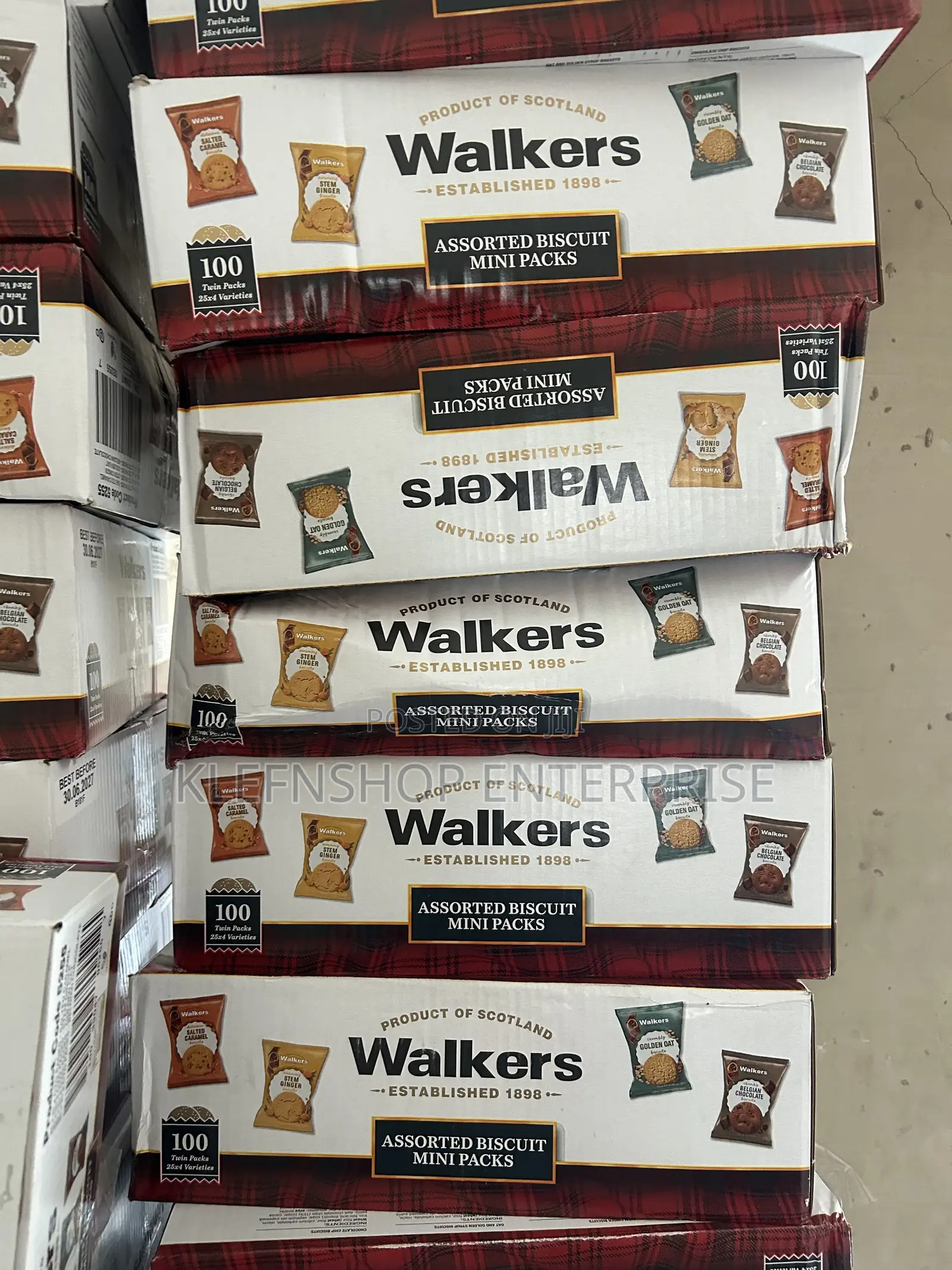 Walkers Assorted Mini Biscuit X 100