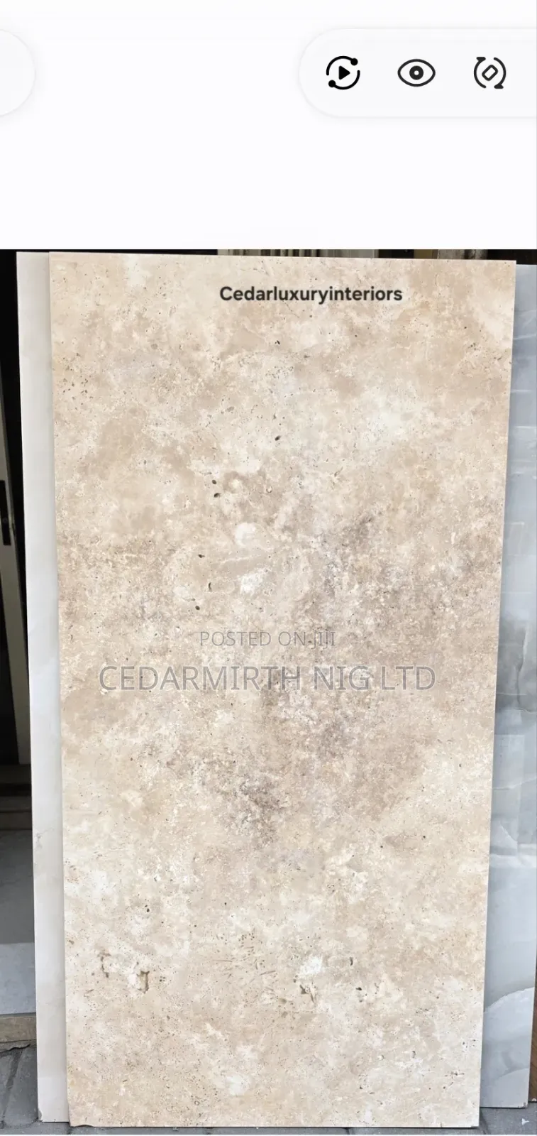 Travertine Stone Matte in 60x120 Tiles