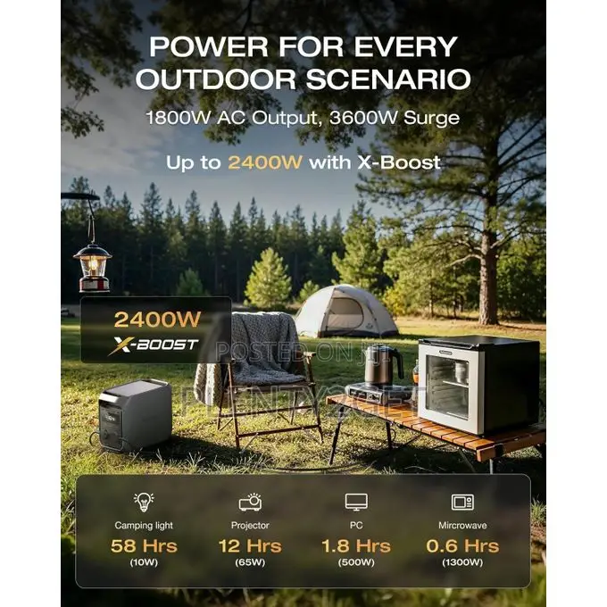 ECOFLOW DELTA 3 Classic Portable Power Station, 1024Wh LiFePO4 Battery