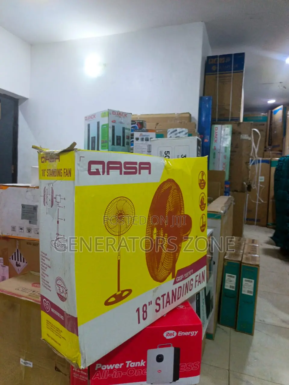 QASA QSF-18721 Aluminium Blade Floor Fan