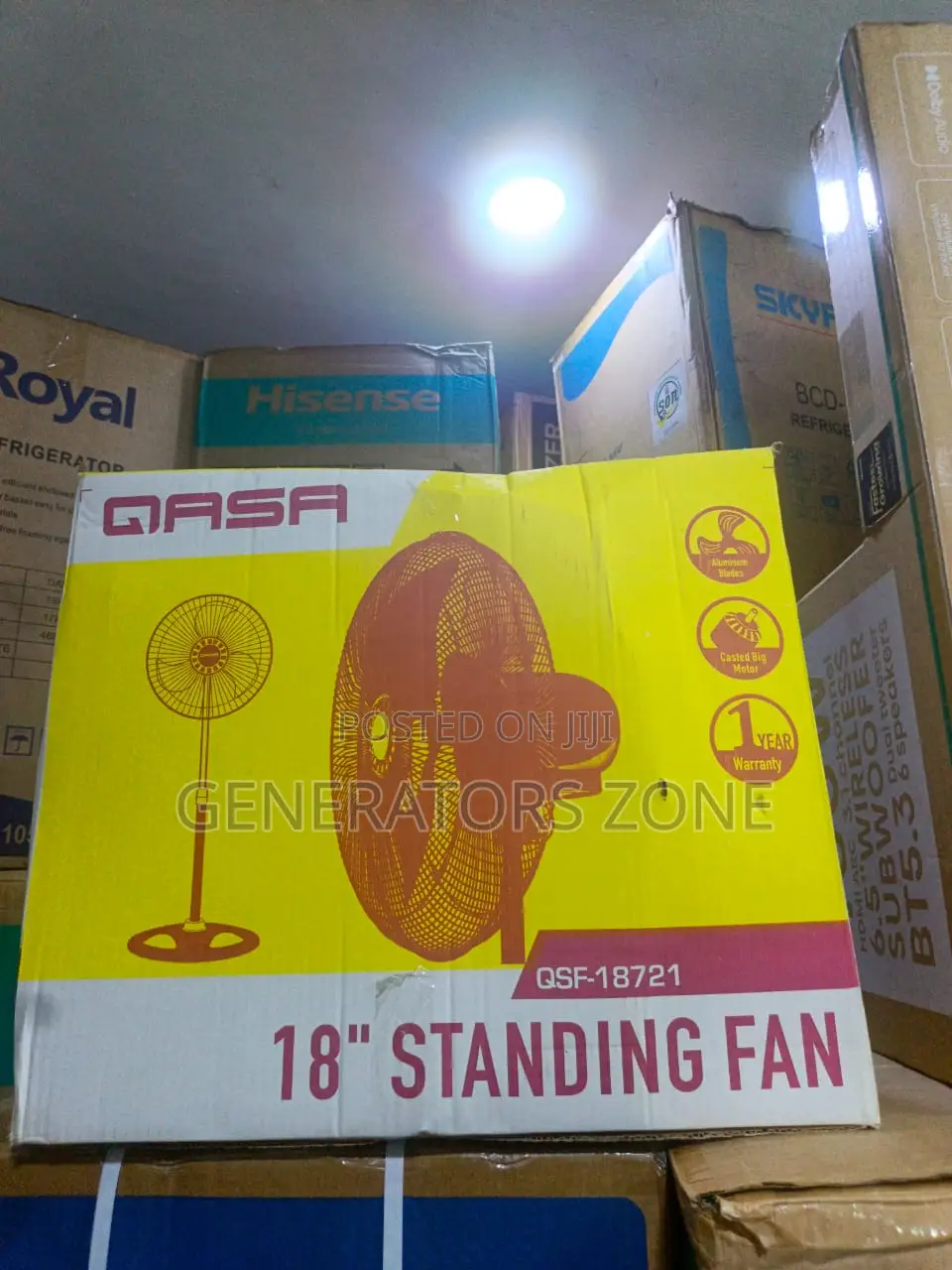 QASA 18-Inch Standing Fan for Indoor Ventilation