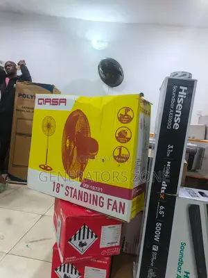 QASA 18-Inch Standing Fan With Durable Metal Blades