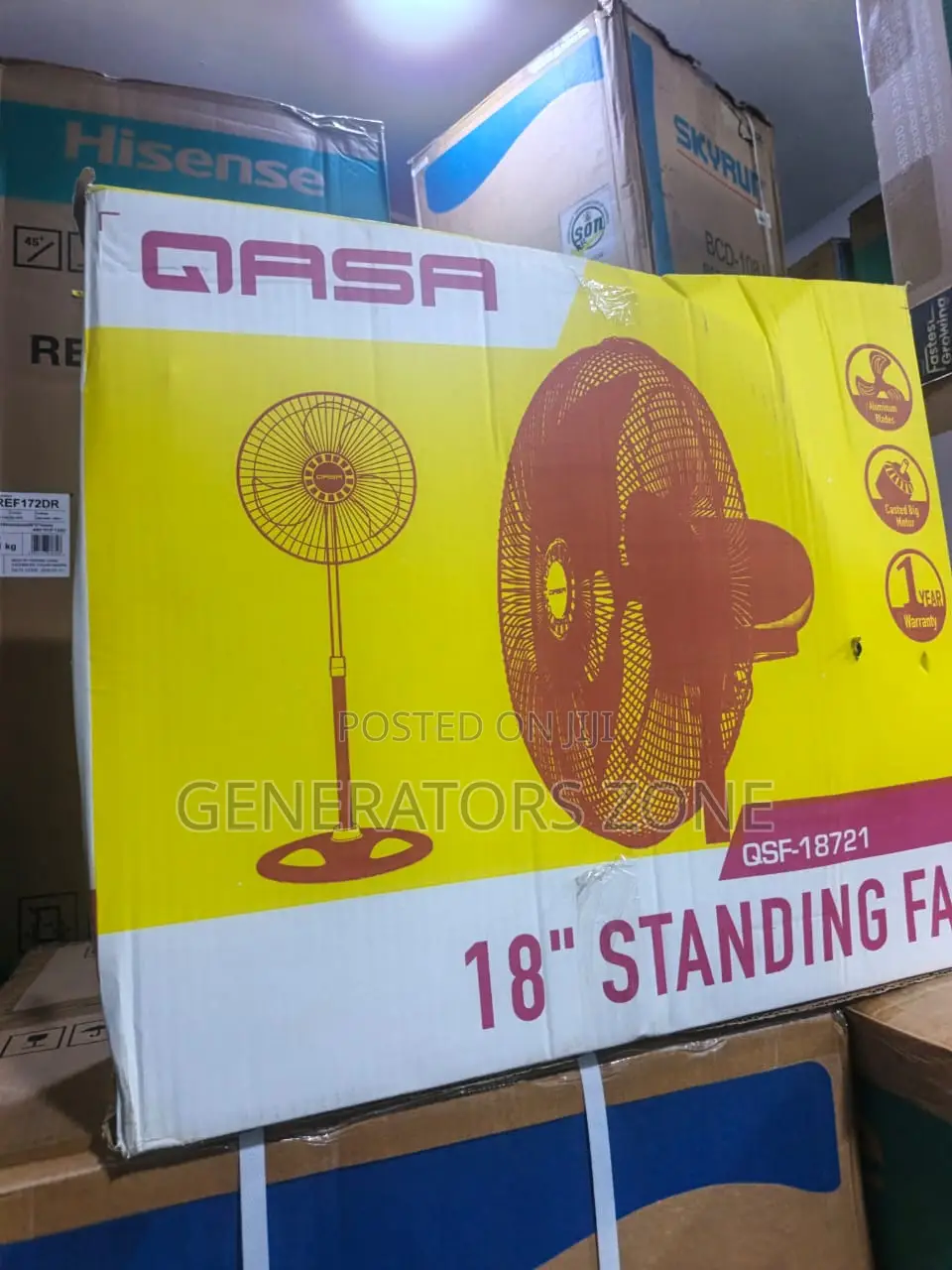 QASA 18-Inch Standing Fan for Commercial Spaces