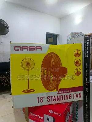 QASA 18-Inch Standing Fan With Metal Blades for Home