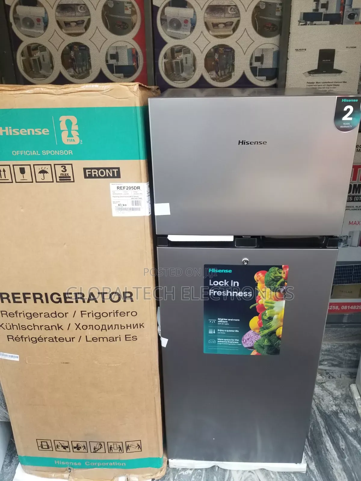 Hisense Top Freezer Refrigerator 205L (205DR)