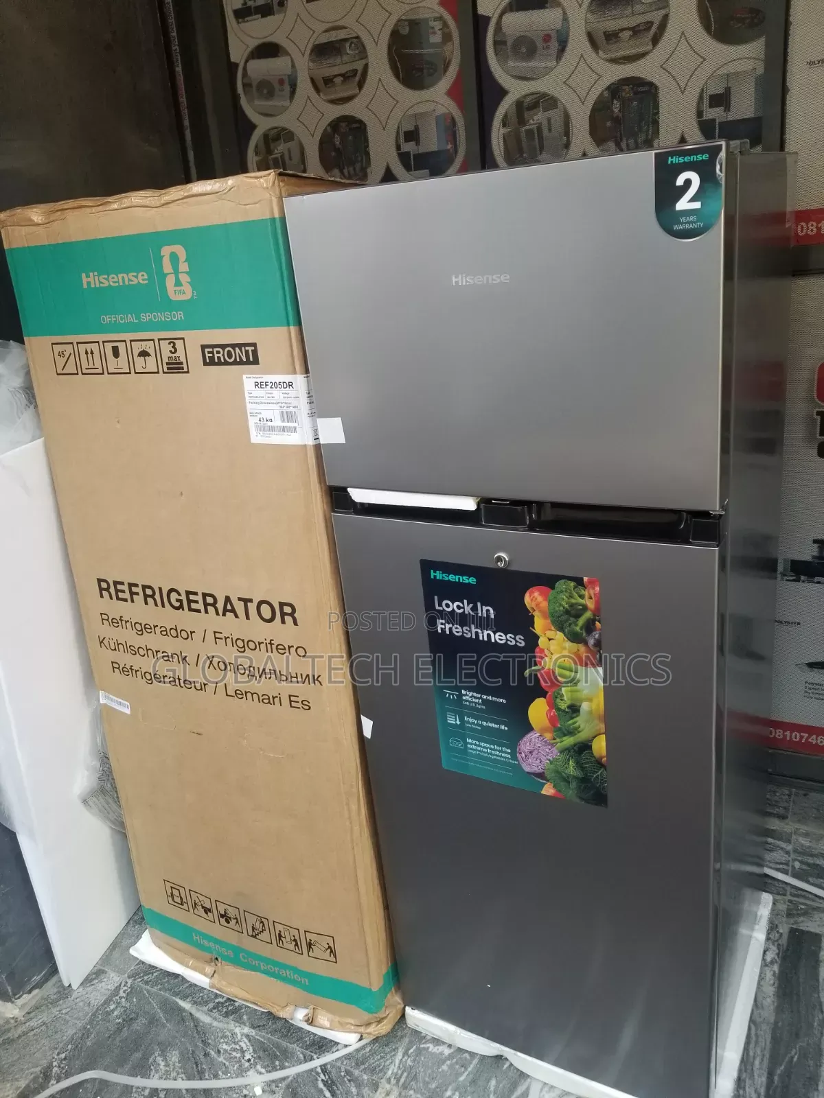 Hisense Top Freezer Refrigerator 205L (205DR)