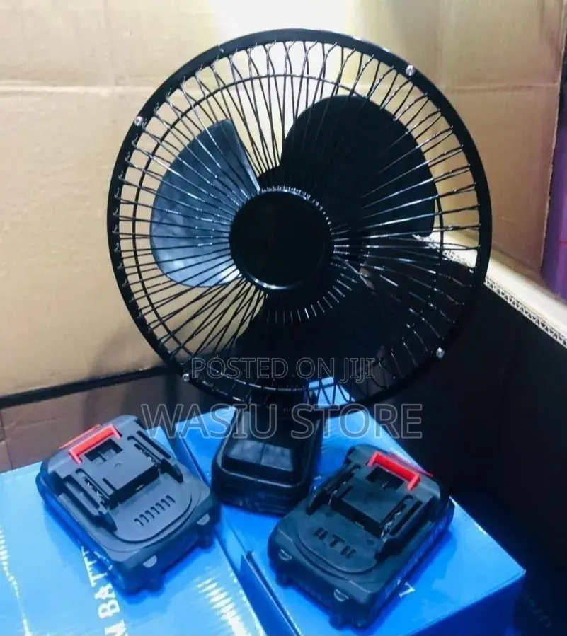 8-Inch Lithium Electric Portable Fan With 2 Battery