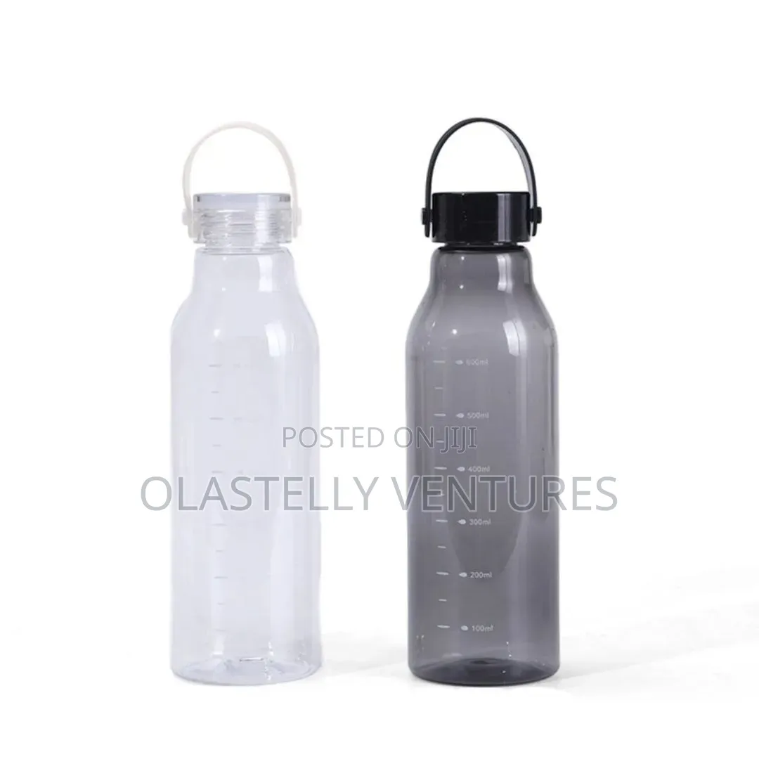 600ml Fashionable Plastic Transparent Water Bottle H