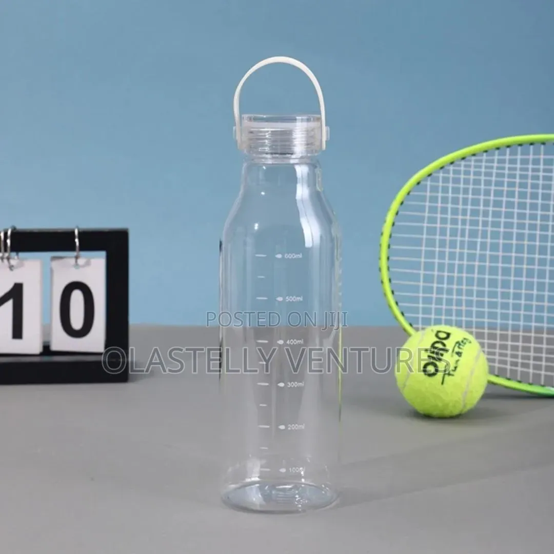 600ml Fashionable Plastic Transparent Water Bottle H