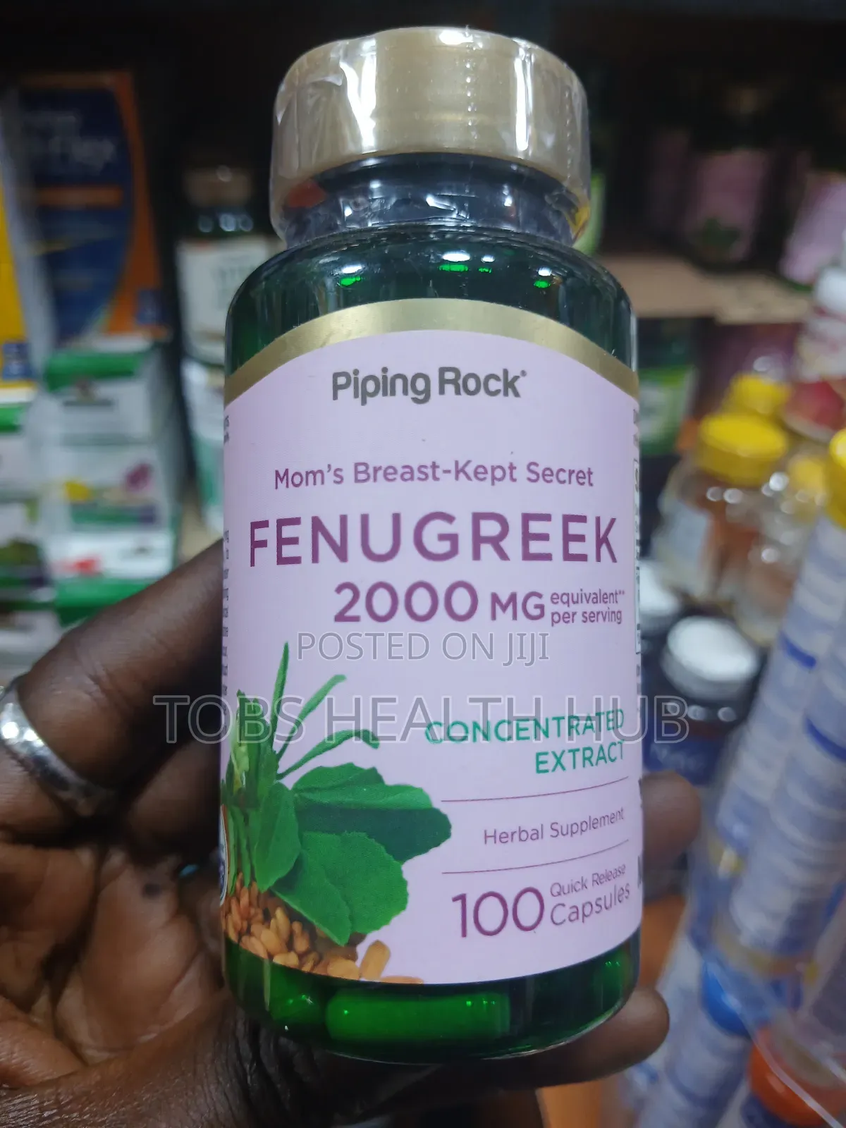 Piping Rock Fenugreek 2000mg – 100 Capsules | Herbal Supplement