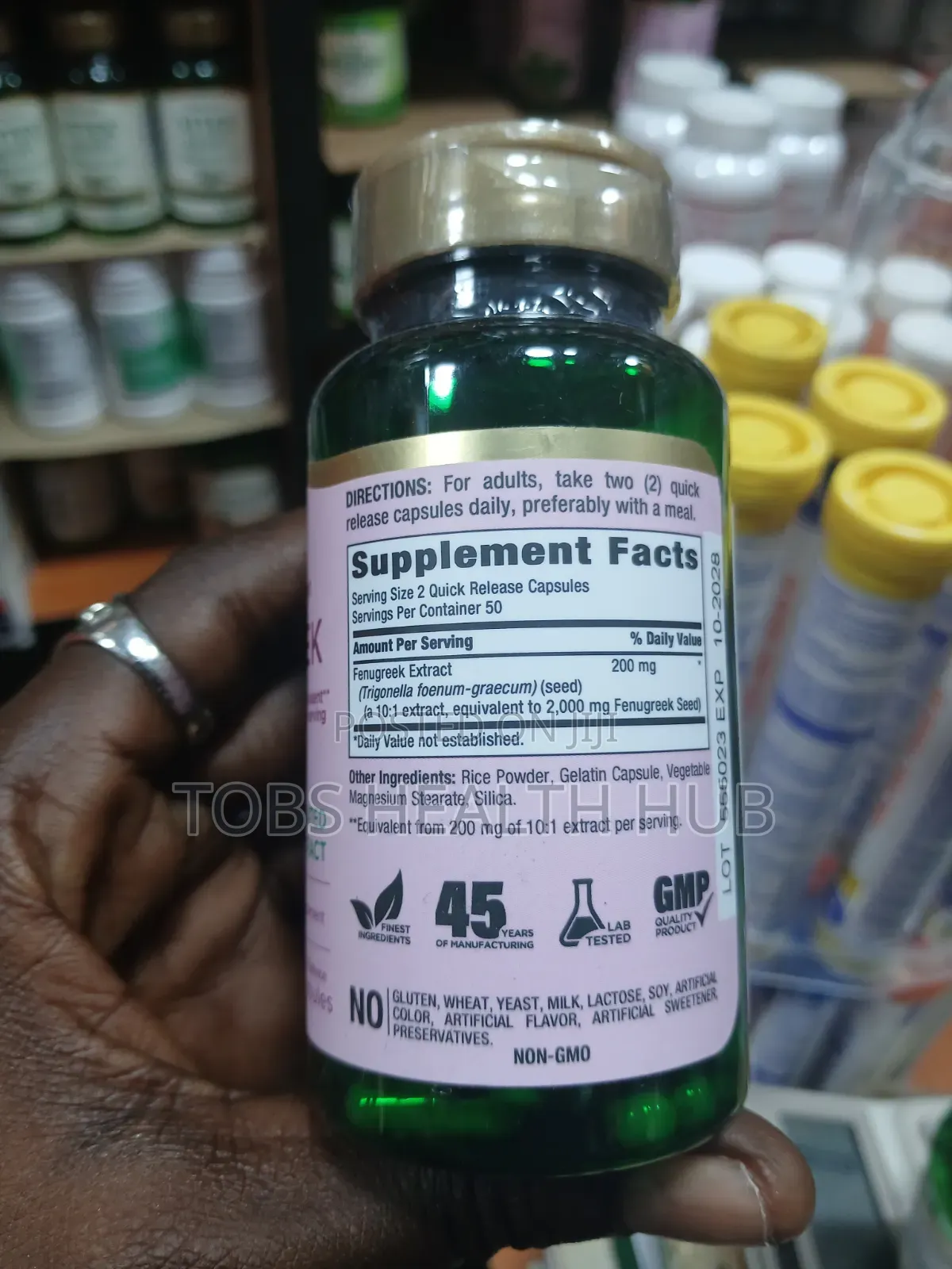 Piping Rock Fenugreek 2000mg – 100 Capsules | Herbal Supplement