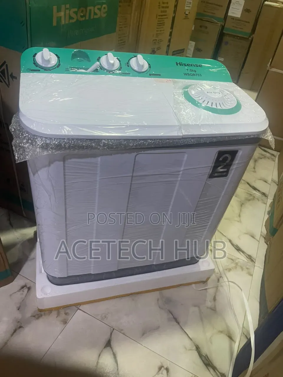 Get Your Hisense 7.5kg Twin Tub Washing Machine Today