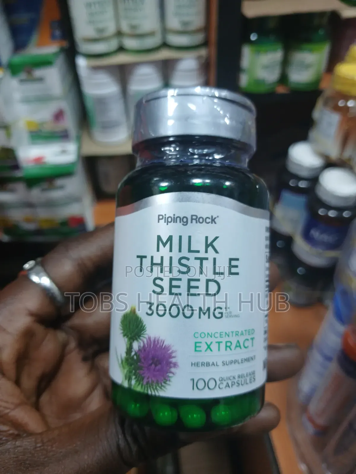 Piping Rock Milk Thistle Seed 3000mg – 100 Capsules