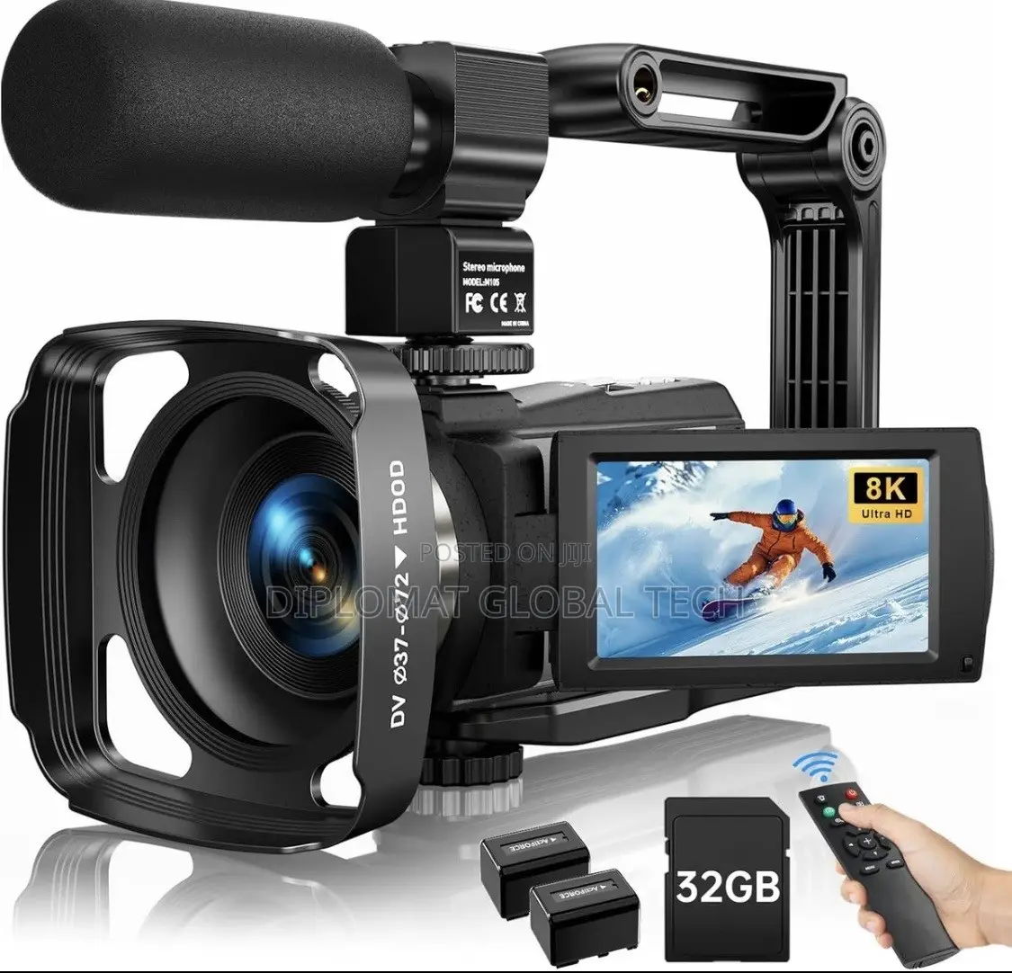 Hdv255k 8k Video Wi-Fi Camera Camcorder 2025 Latest 88mp Ultra HD