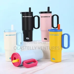 316 Stainless Steel Portable Vacuum Thermos Straw Cup 1200ml H, Ve