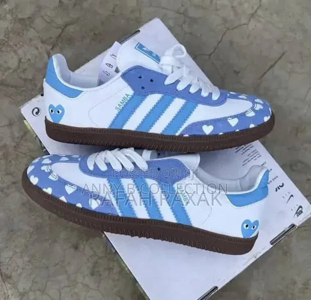 Sky Blue Adidas Samba Shoe