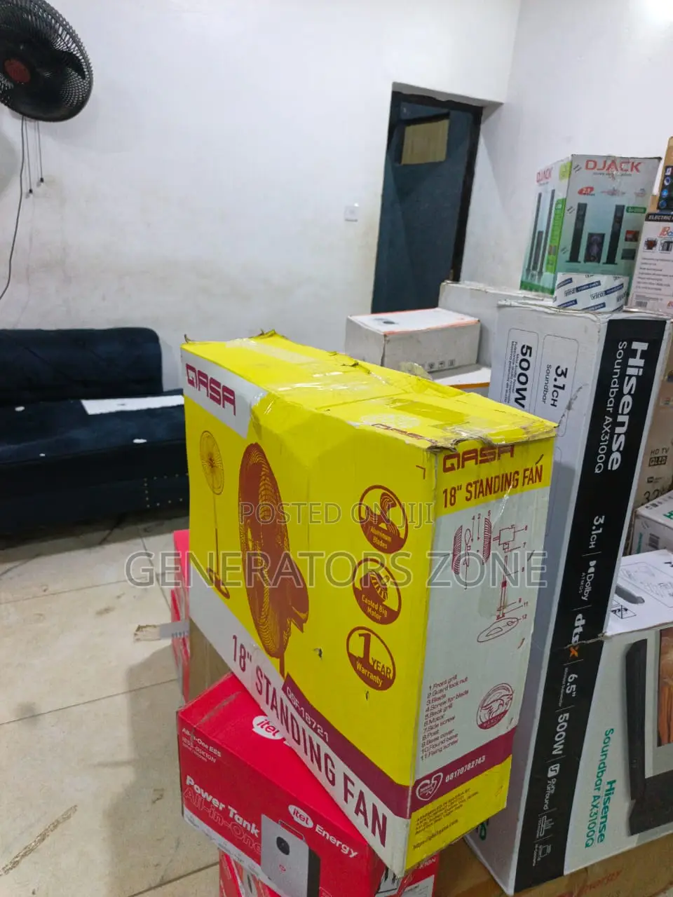 QASA QSF-18721 Aluminium Blade Household Standing Fan