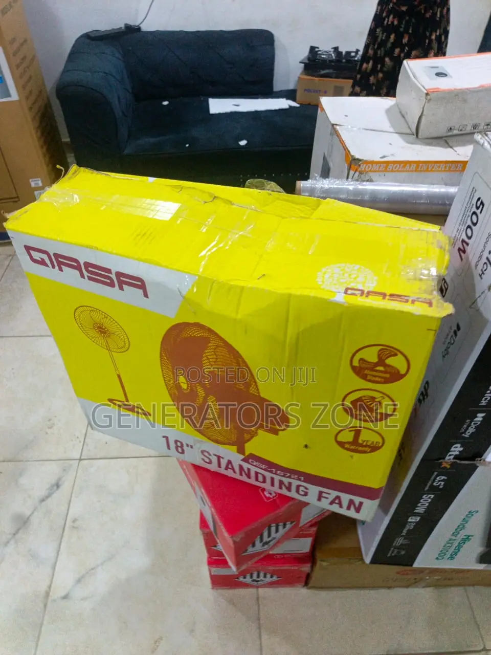 QASA QSF-18721 Aluminium Blade Household Standing Fan