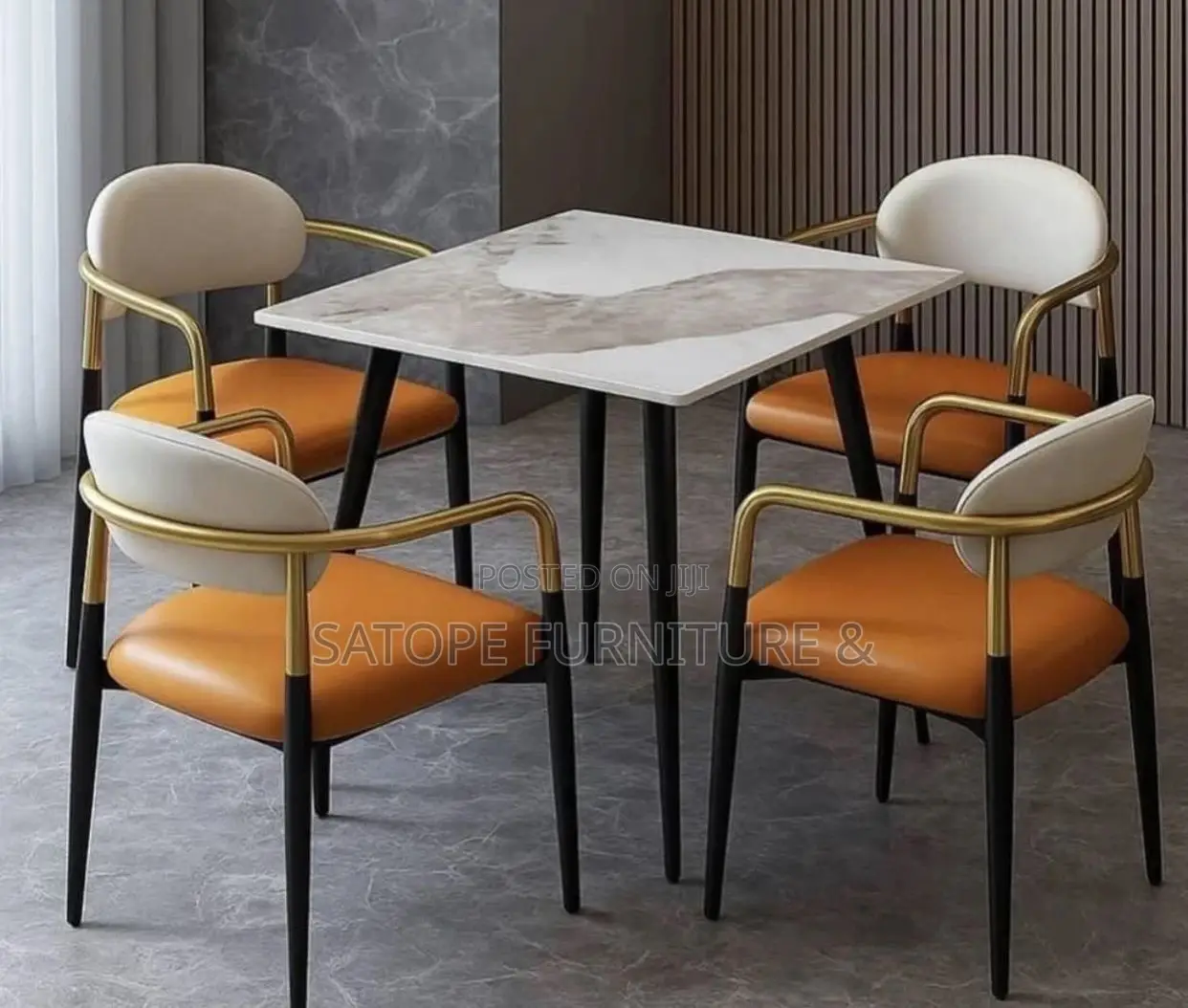 Elegant Design Dining Table and Chairs