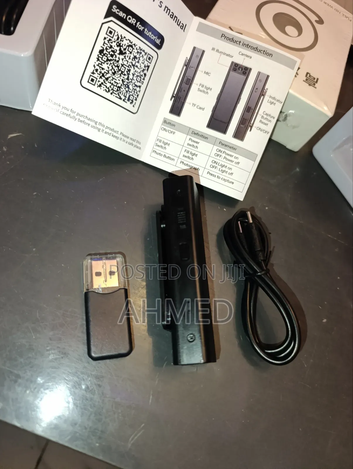 HD 1080P WiFi Body Worn Camera Recorder With Inbuilt Battery