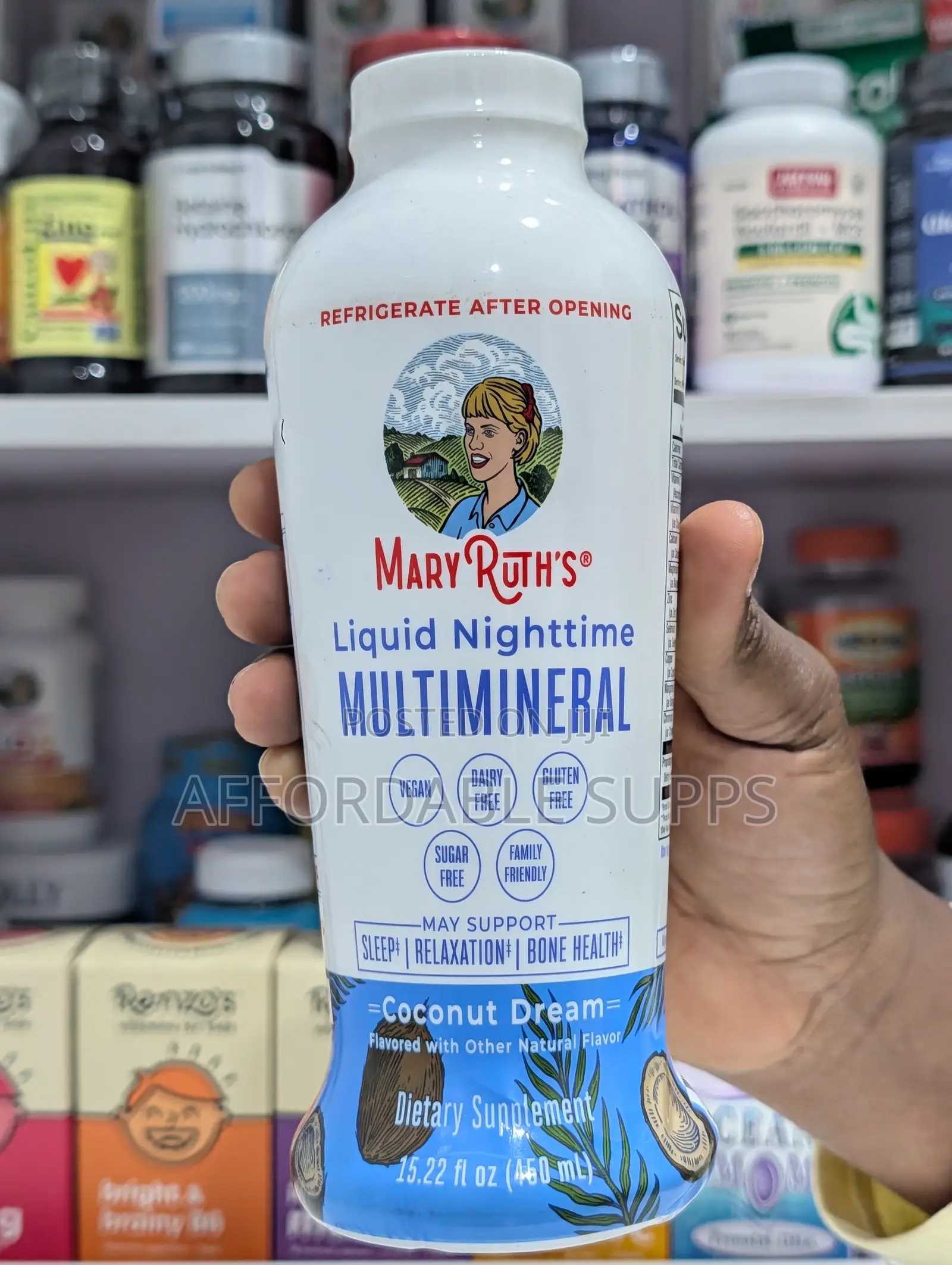 MaryRuth's Nighttime Multimineral Liquid – 450ml