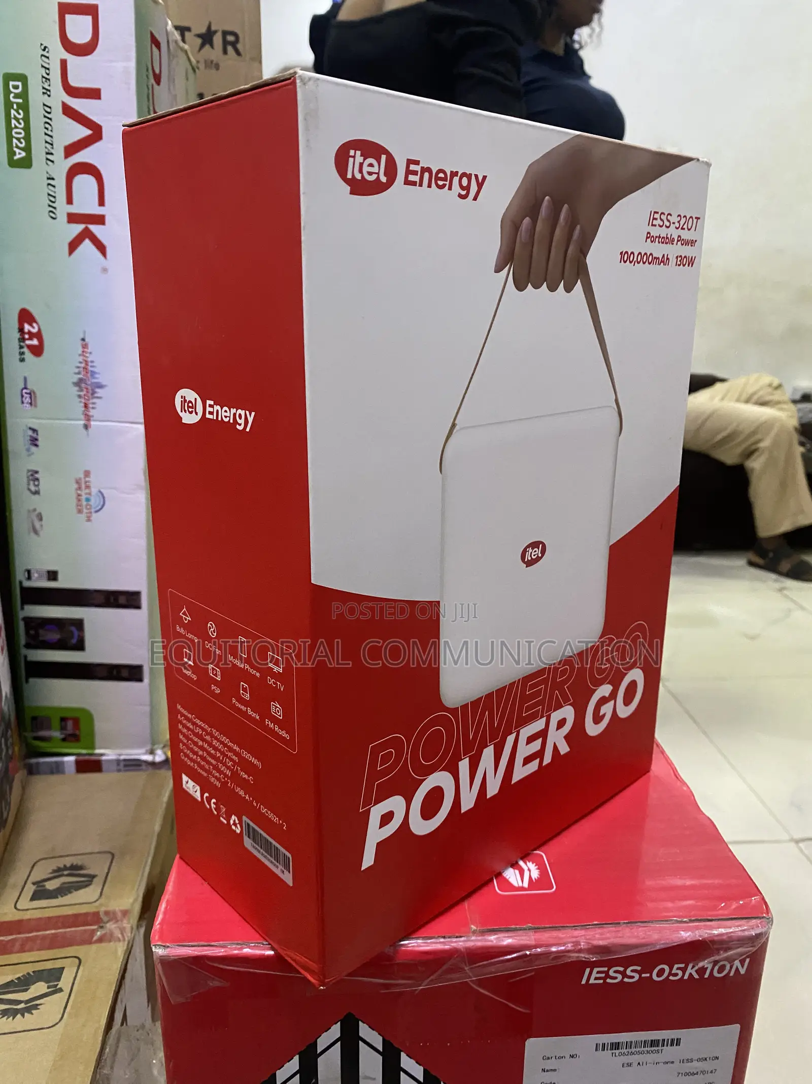 iTel Energy Power Go IESS-320T 130W 100,000mAh Backup Power