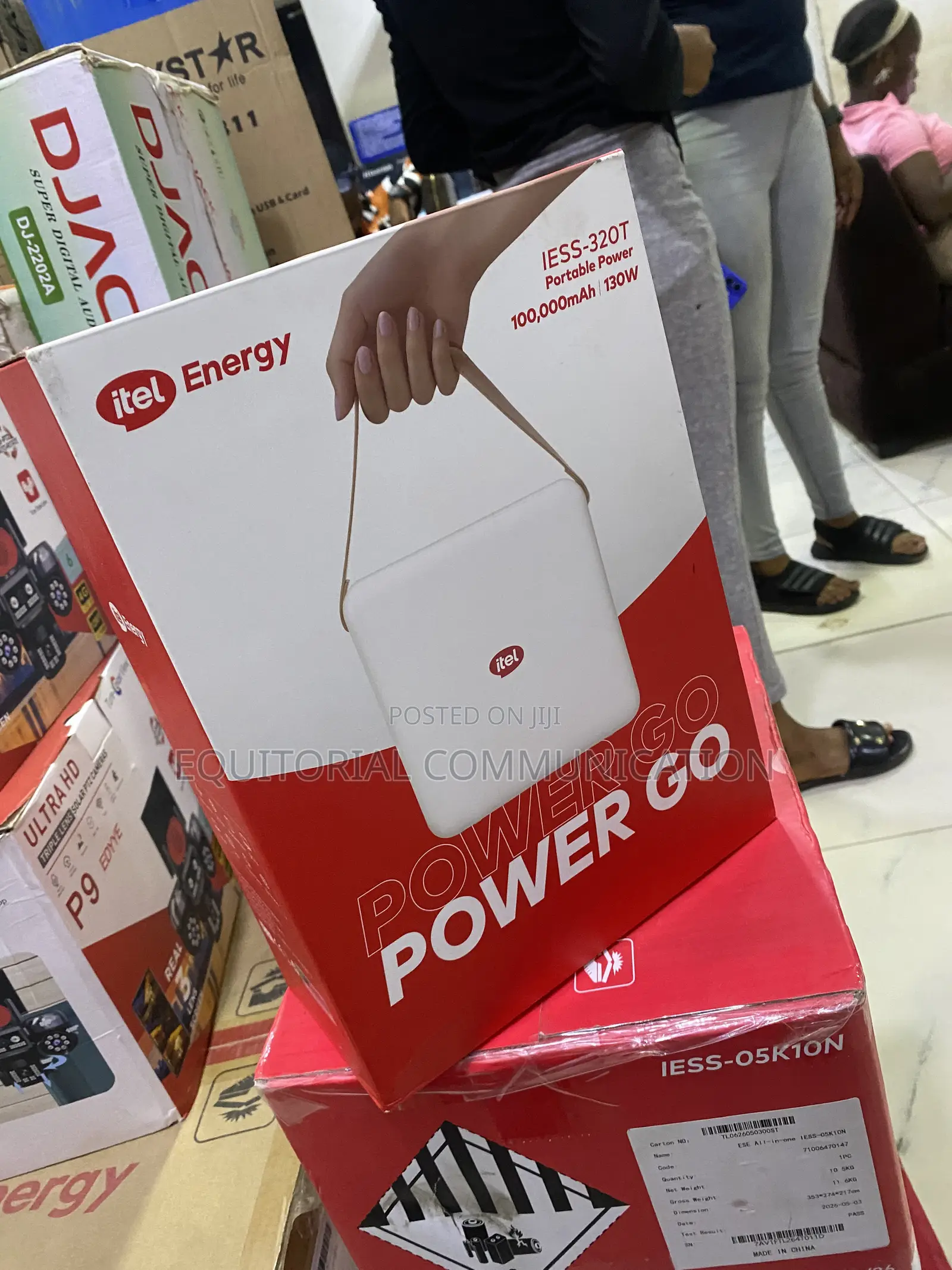 iTel IESS-320T Portable Charging Power Go 100,000mAh 130W