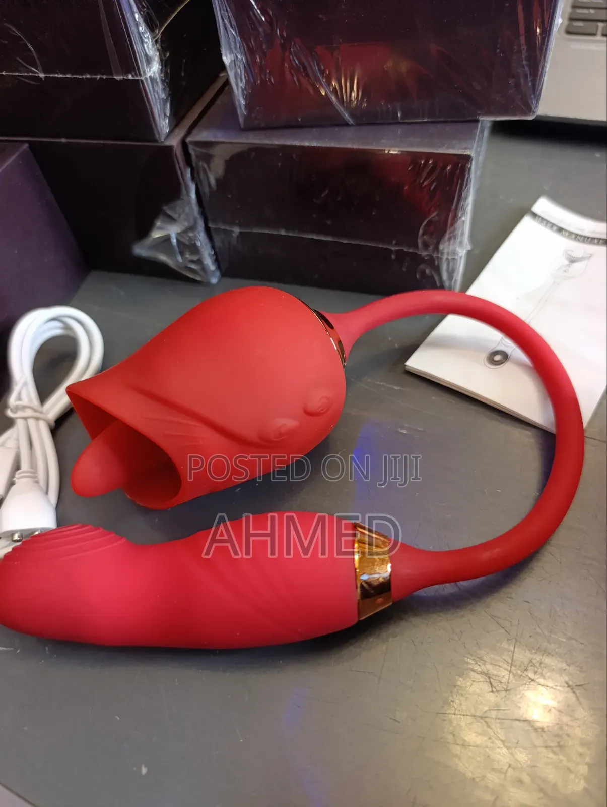 2 in 1 Licking and Vibrator for Women Thrusting Dildo