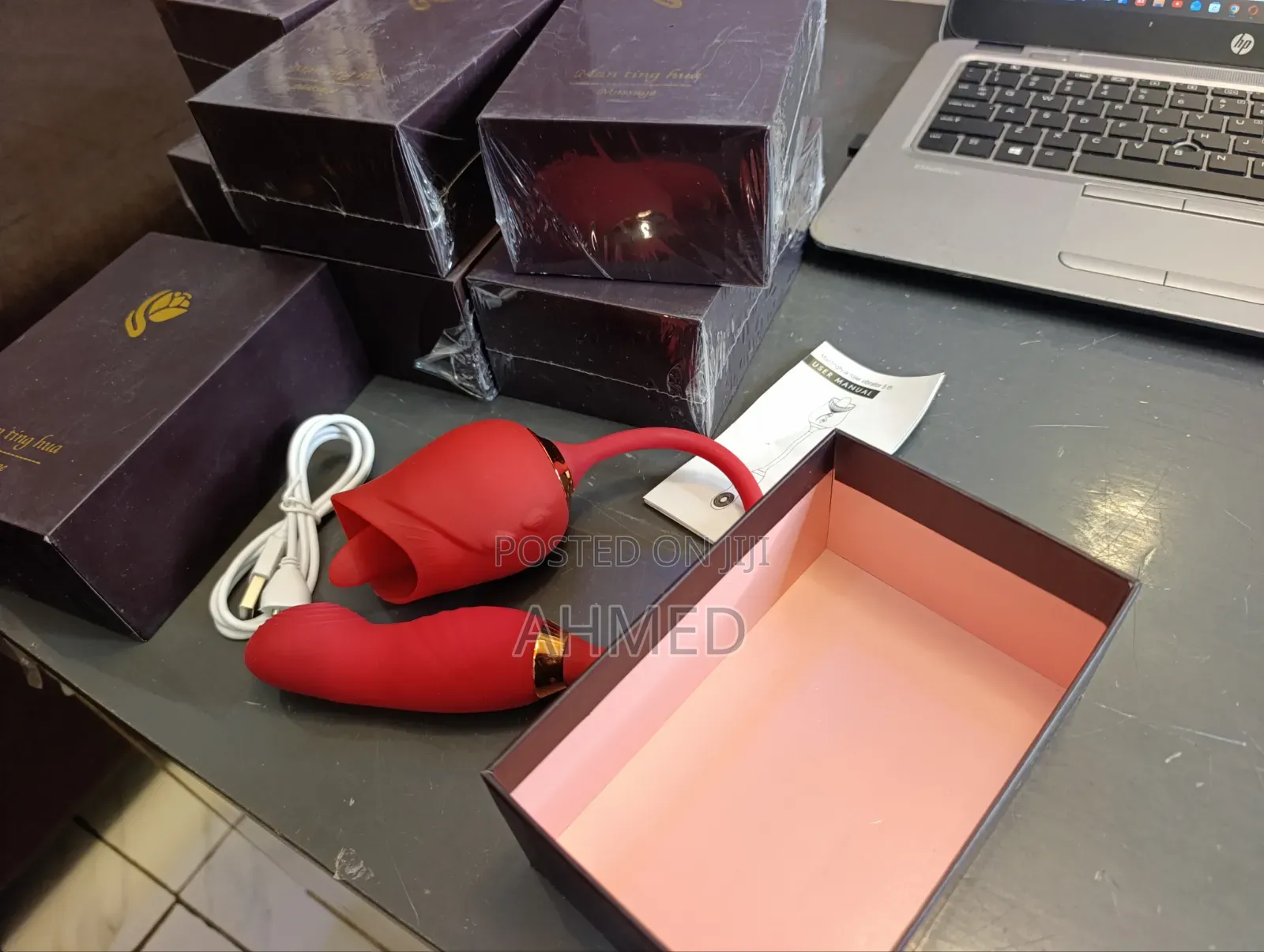 2 in 1 Licking and Vibrator for Women Thrusting Dildo