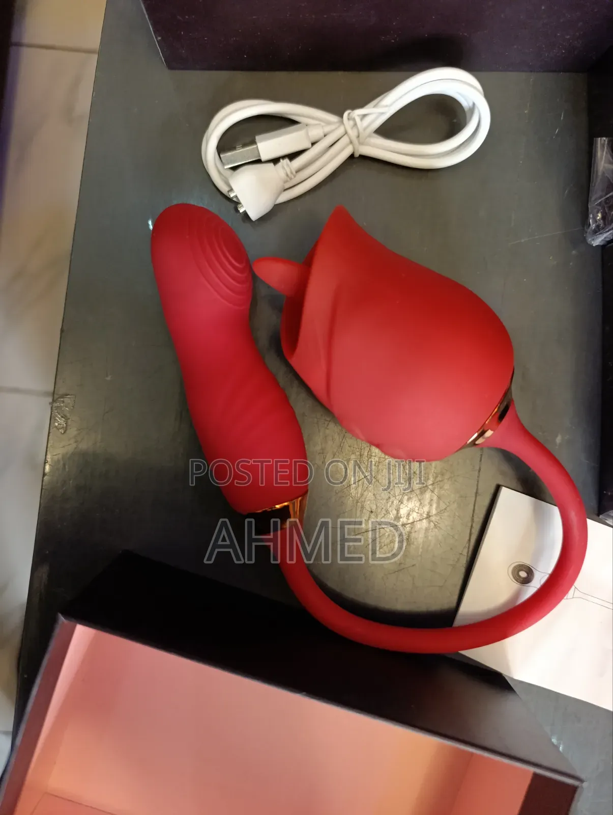 2 in 1 Licking and Vibrator for Women Thrusting Dildo