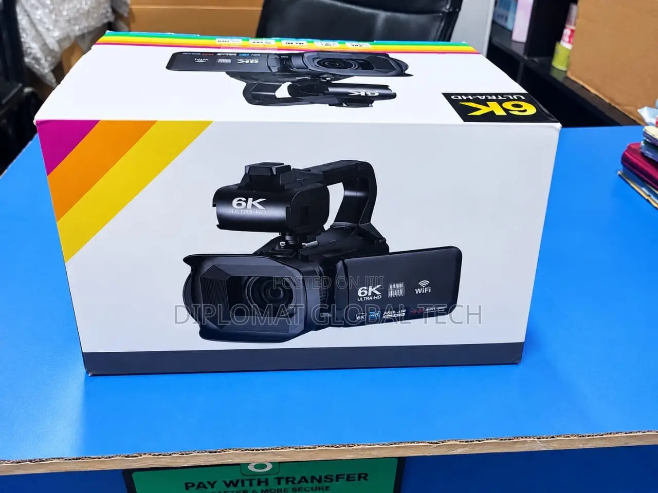 Acurva 6k UHD Camcorder Video Camera Wit Wi-Fi 64mp Ir 18X DigitalZoom