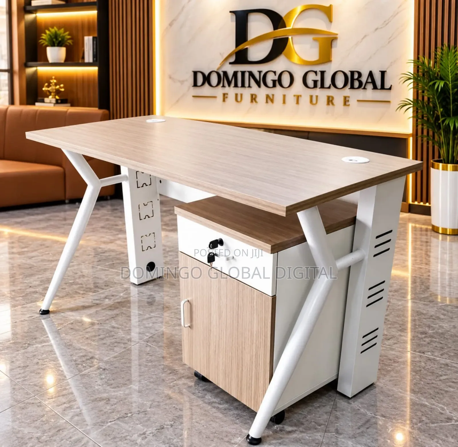 New Modern K1 Metal Office Table With Drawers
