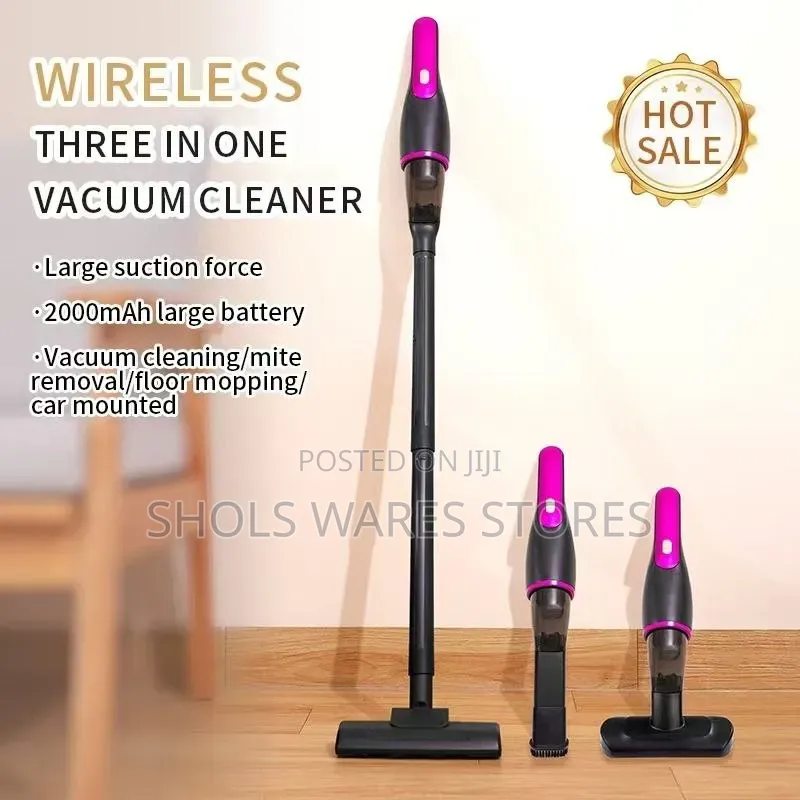 3 in 1 Handheld Wireless Vacuum Cleaner Rechargeable Cordless Stick.