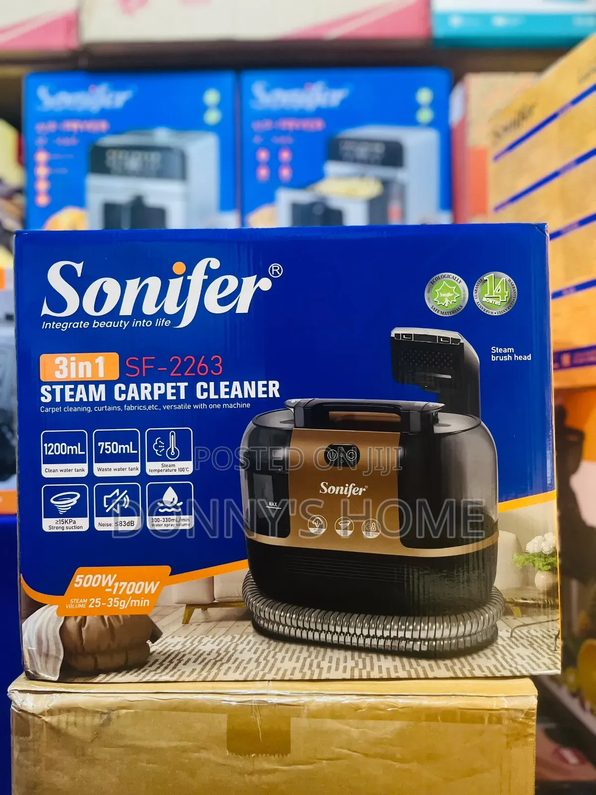 Sonifer SF-2263 3-in-1 Steam Carpet Cleaner