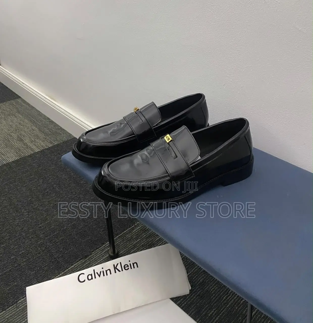 High Quality Luxury Calvin Klein Loafers Leather Shoe
