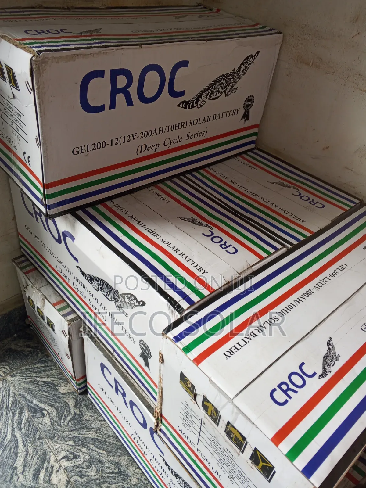 Croc Gel200 12v Solar Battery