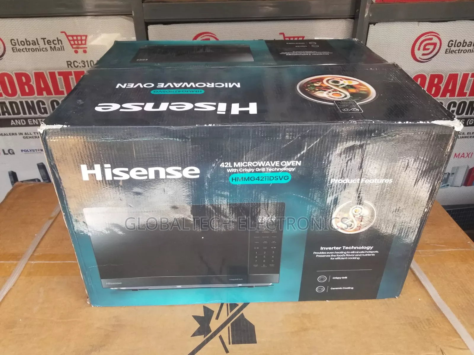 Hisense Microwave & Grill 42L 1500W (HMMG4211DSVG)