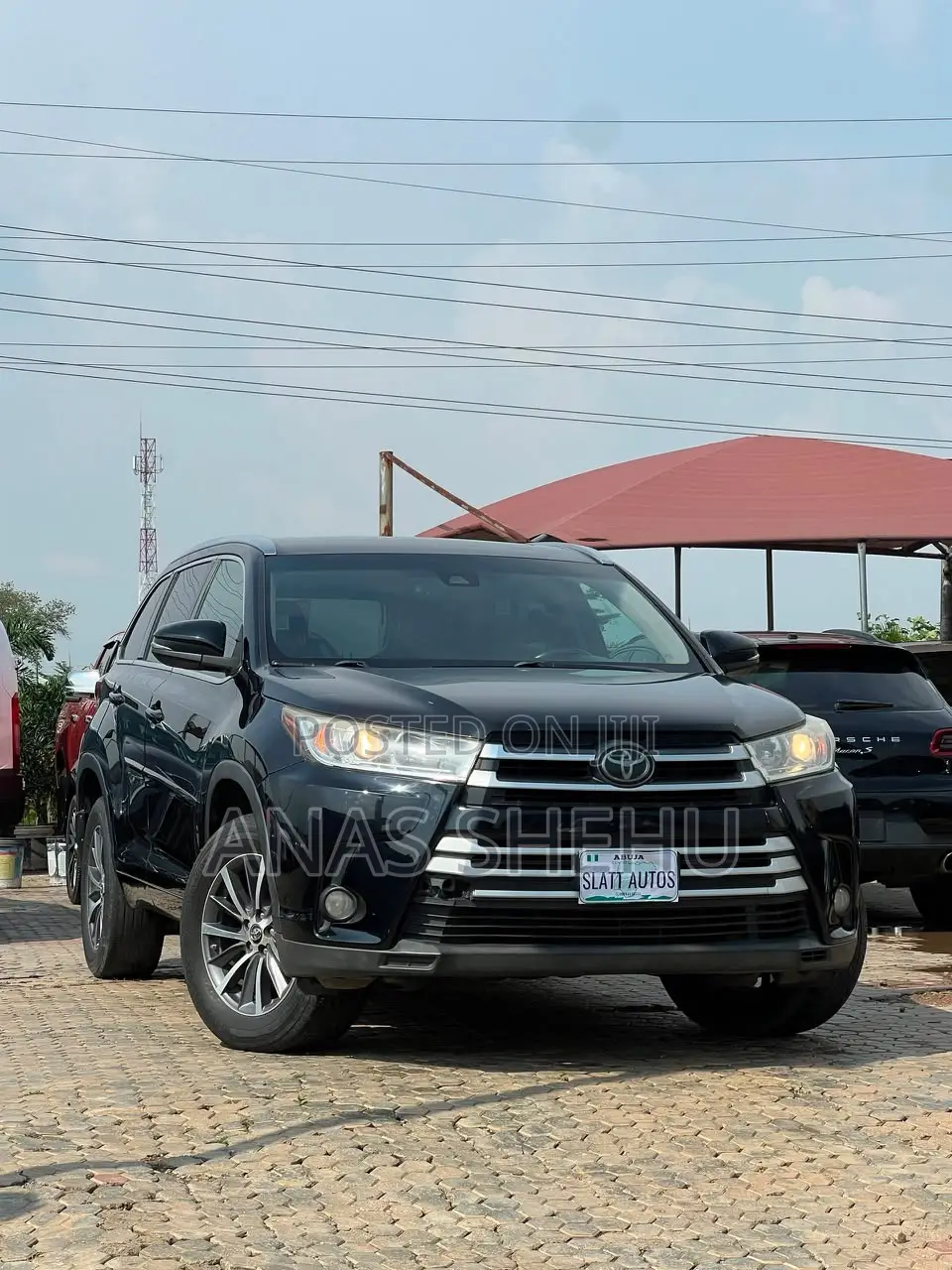 Toyota Highlander XLE 4x4 V6 (3.5L 6cyl 8A) 2017 Black