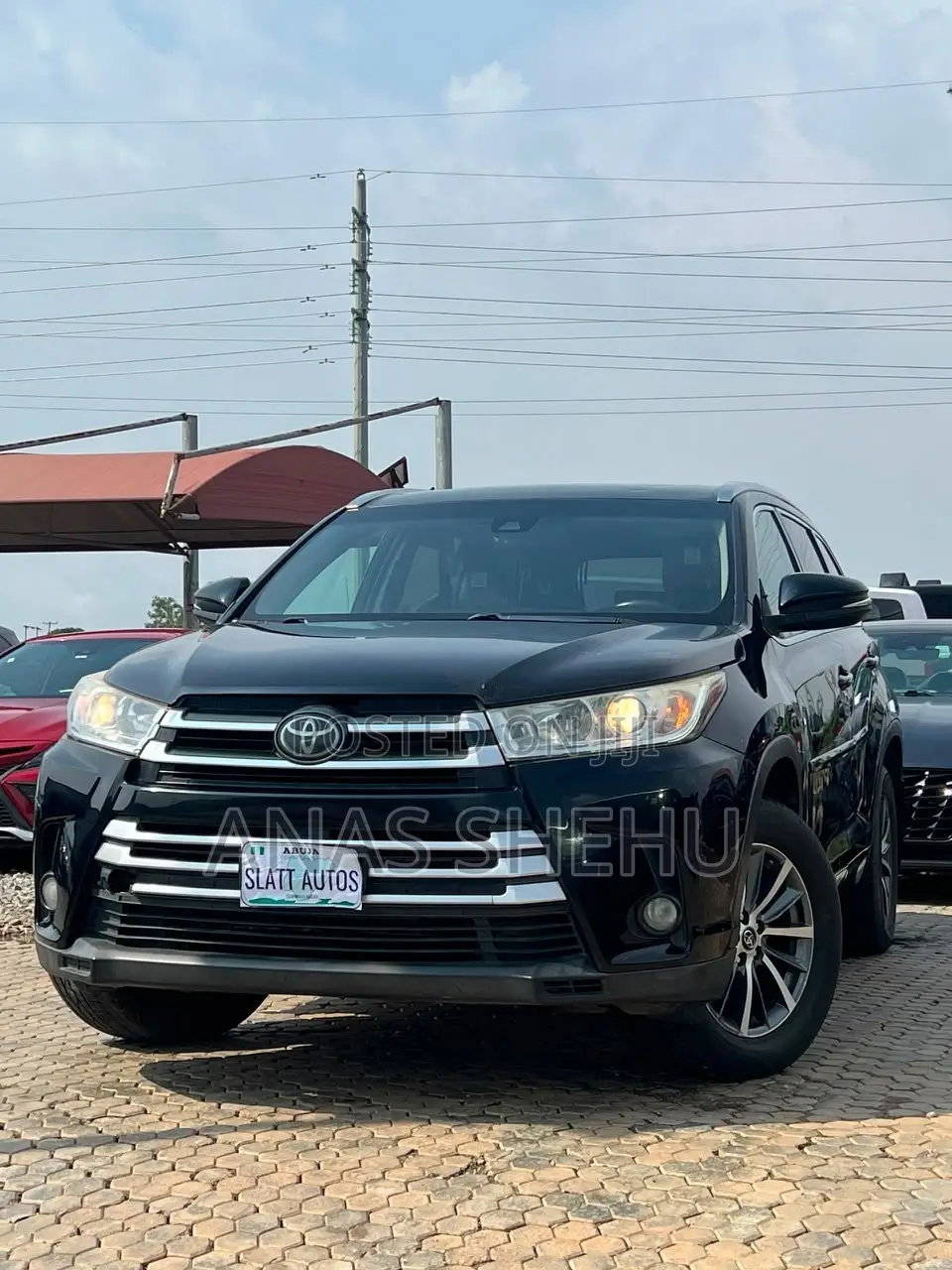 Toyota Highlander XLE 4x4 V6 (3.5L 6cyl 8A) 2017 Black