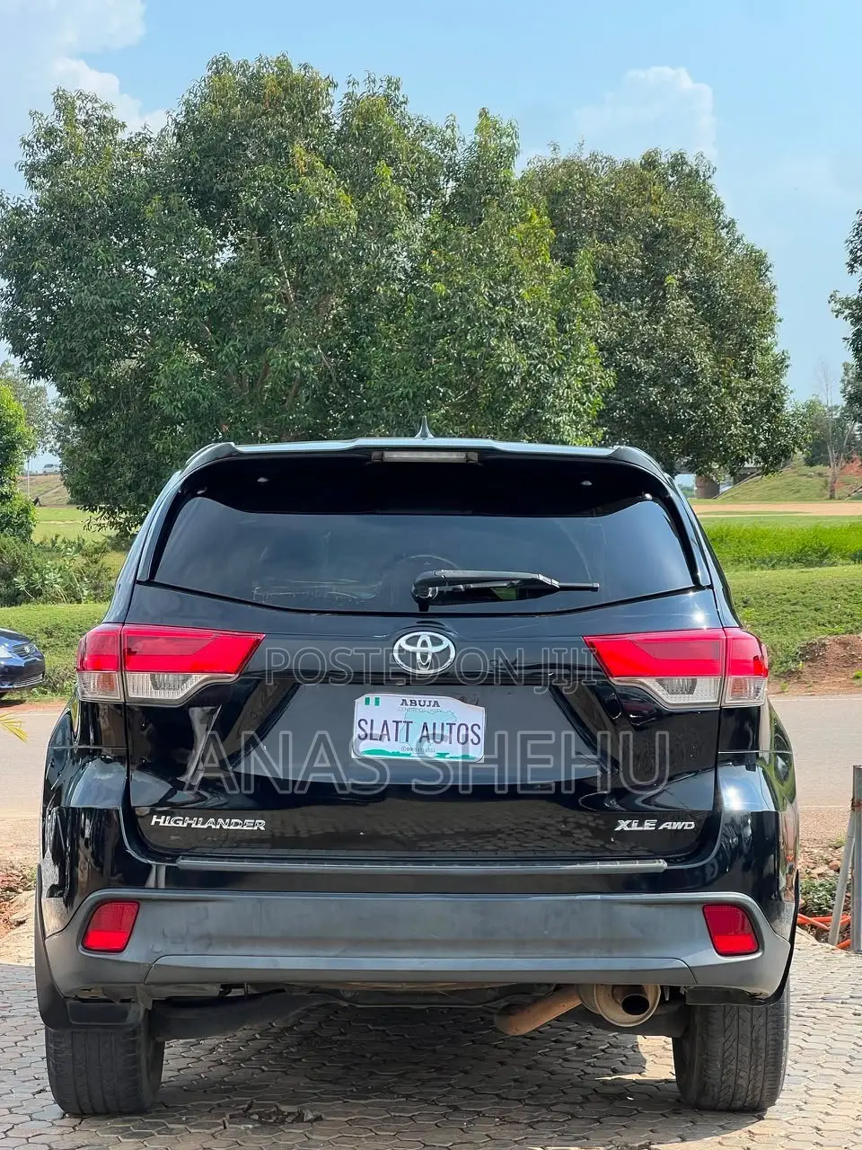 Toyota Highlander XLE 4x4 V6 (3.5L 6cyl 8A) 2017 Black