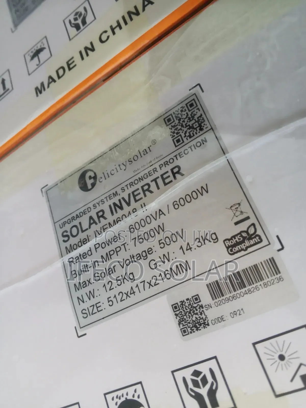 Felicity 6kva Hybrid Inverter