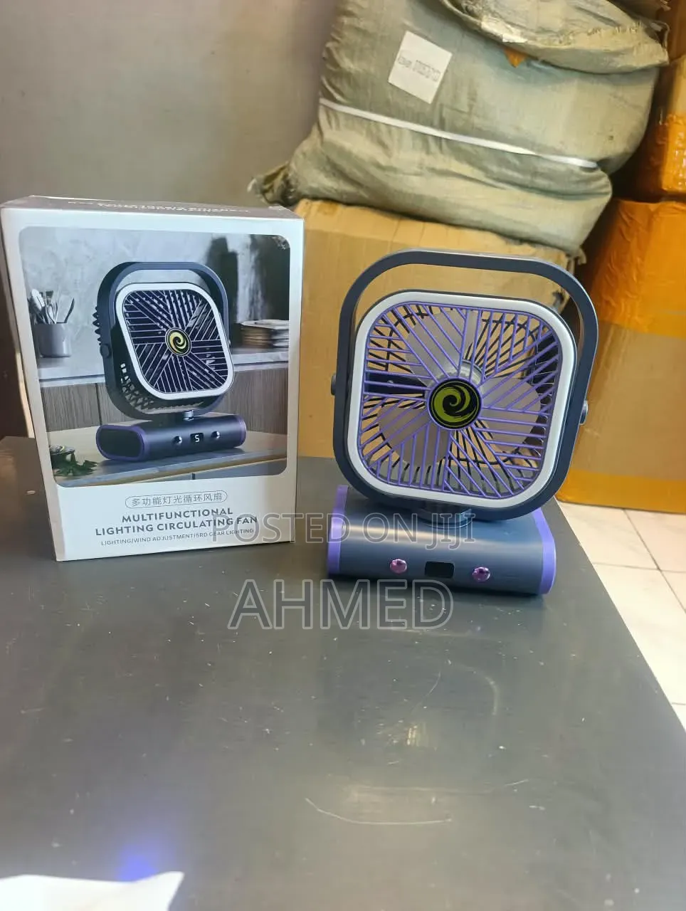Type C Rechargeable Desktop Mini Office & Wall-Mounted Shaking LR Fan