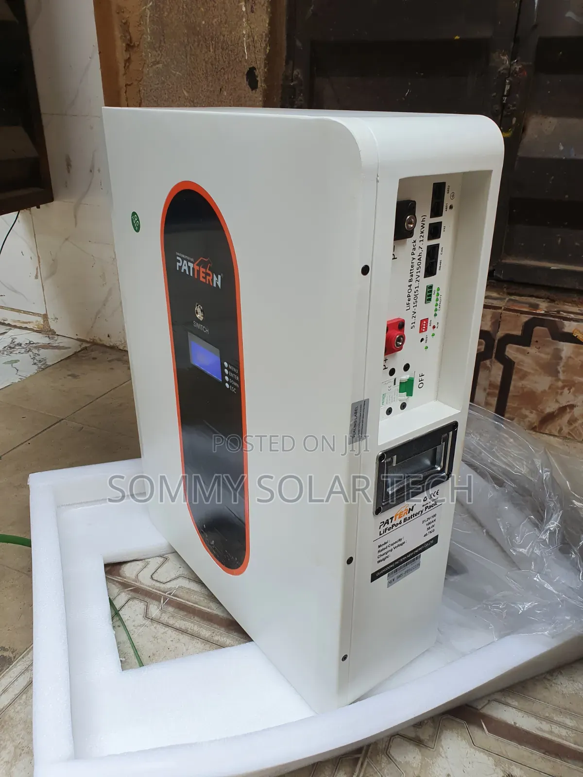 7.12kwh 51.2v Pattern Lithium Ion Battery