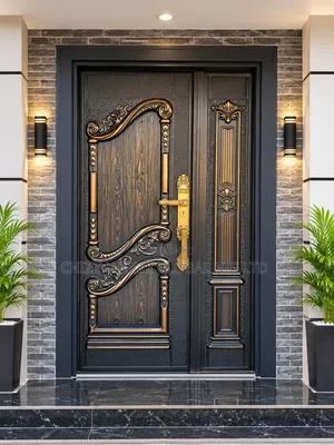 Luxury Italian Copper Cast Door Security Standard 7ft by 4ft
