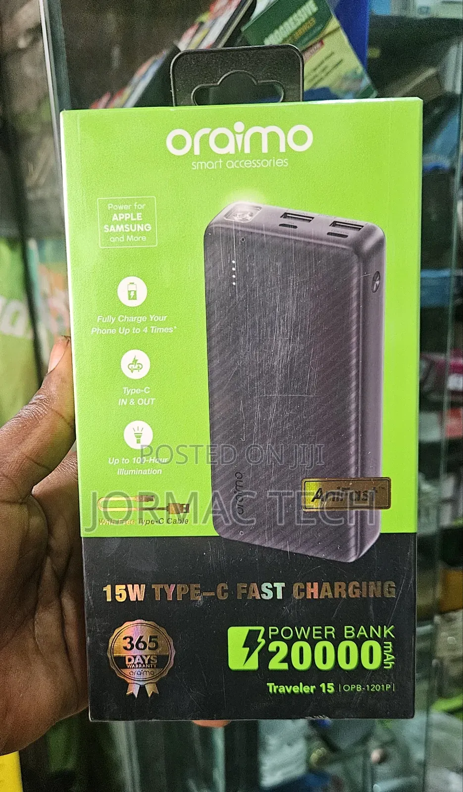 Oraimo Power Bank 20000mAh 15w
