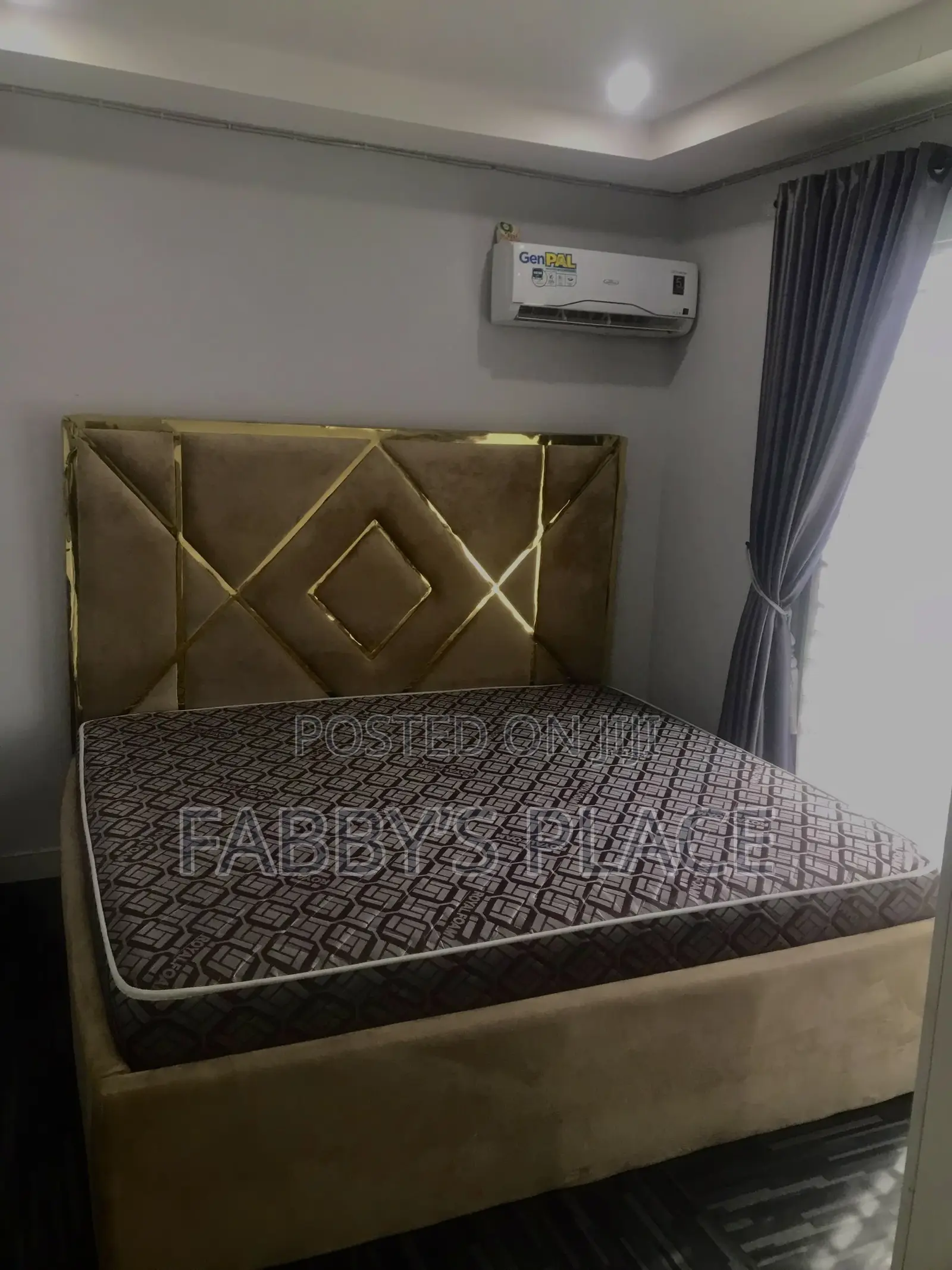 7×7 King Size BedFrame With Full Orthopedic Royal Foam Mattress